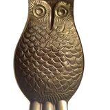 Vintage brass ashtray / pocket emptier – Owl
