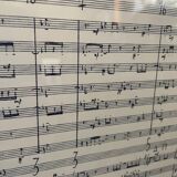 Rare framed lithograph of the score "Repons" by Pierre Boulez