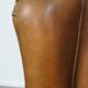 Vintage Sheepskin Leather Wingback Chair