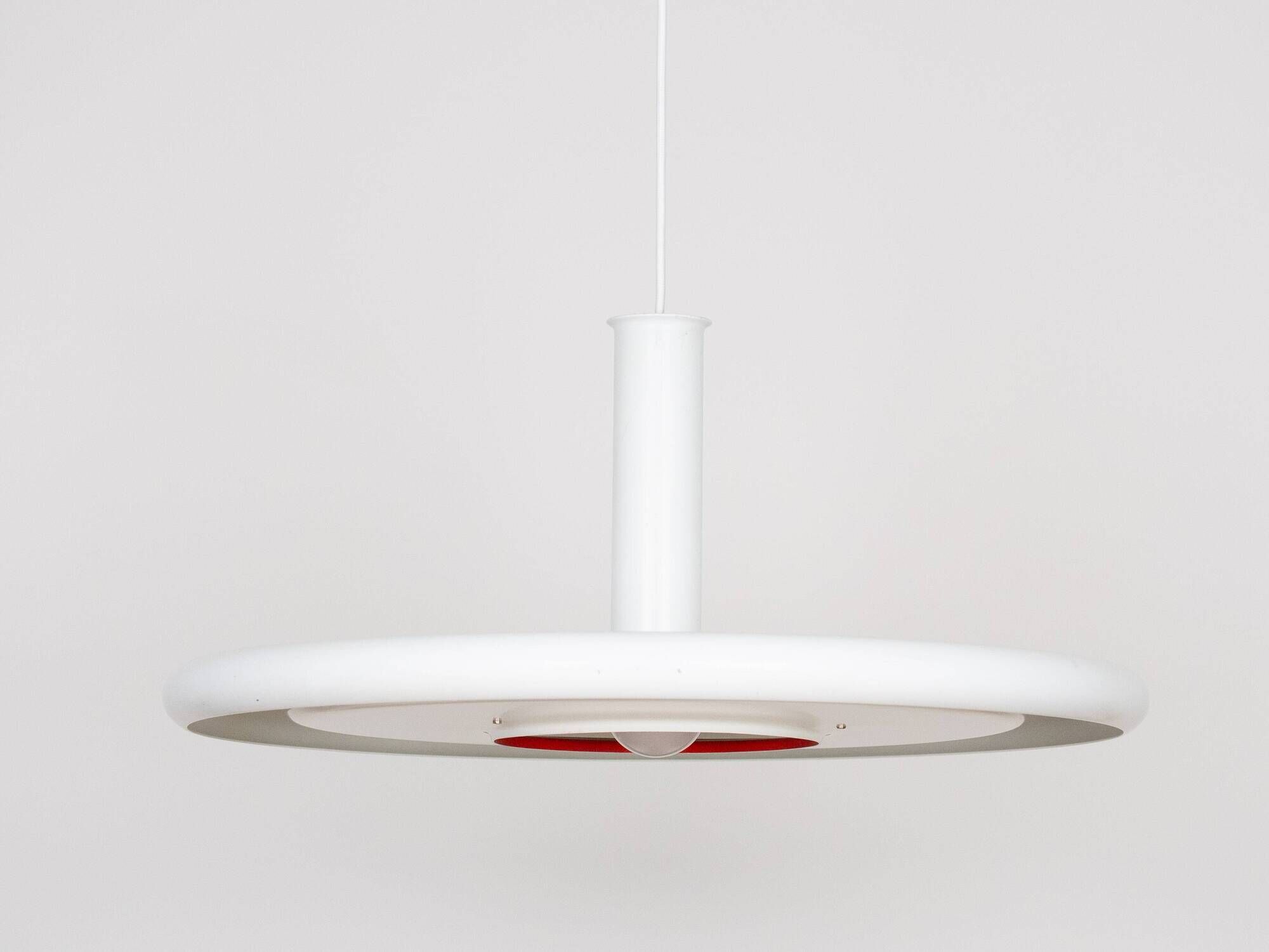 Danish vintage XL pendant lamp Optima by Hans Due, Fog og Morup, 1973