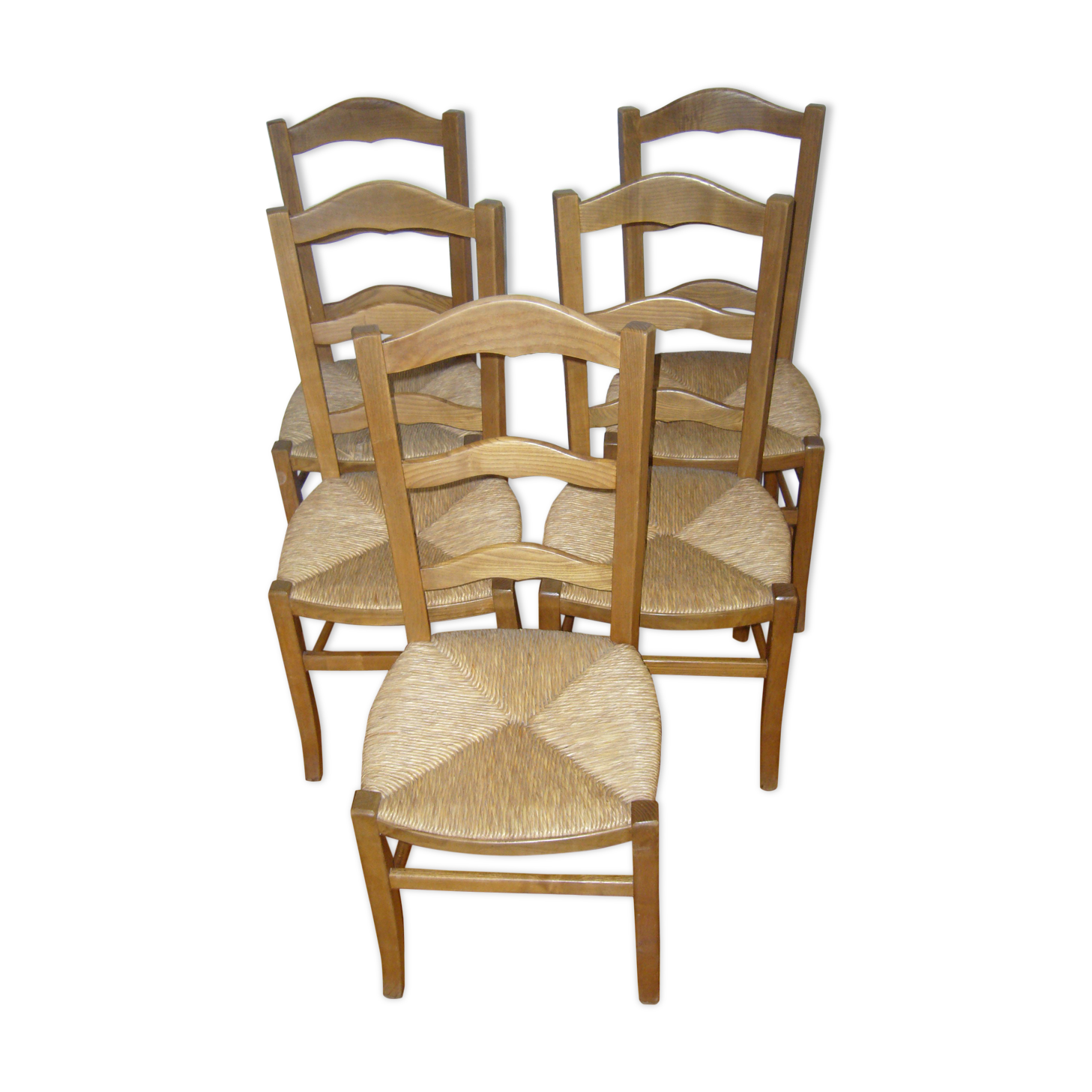 Lot of 5 Provencal chairs mulched