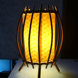 Vintage wicker lamp