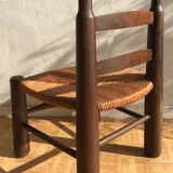 Wooden chair and straw 1950