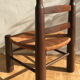 Wooden chair and straw 1950