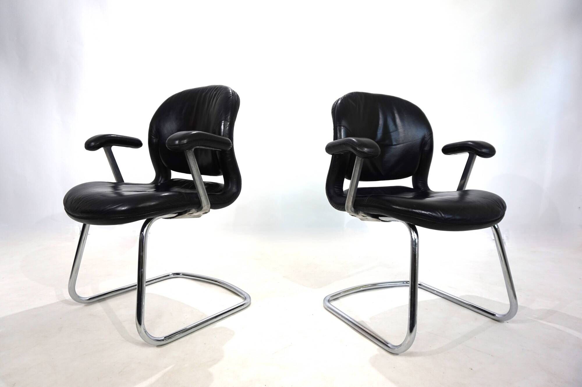 Lot de 2 chaises de bureau/salle à manger Herman Miller Equa par B. Stumpf & D. Chadwi