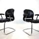 Lot de 2 chaises de bureau/salle à manger Herman Miller Equa par B. Stumpf & D. Chadwi