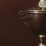 Vintage silver plated milk and sugar set