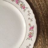Set old flat plates flowered