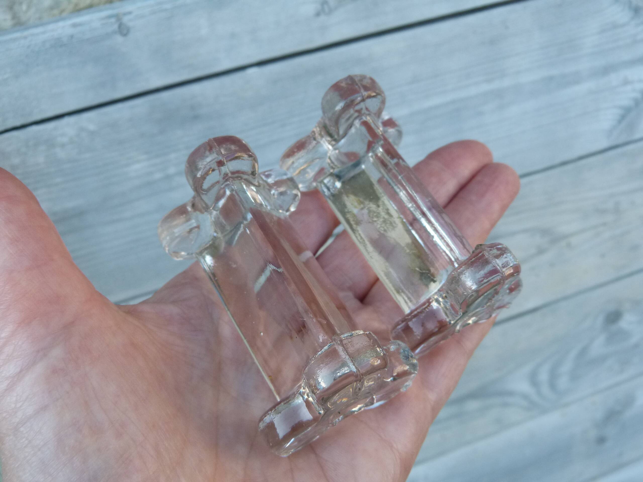 Set of 10 Baccarat crystal knife holders