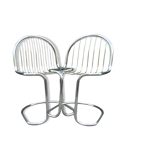 Chrome steel chairs from the 70