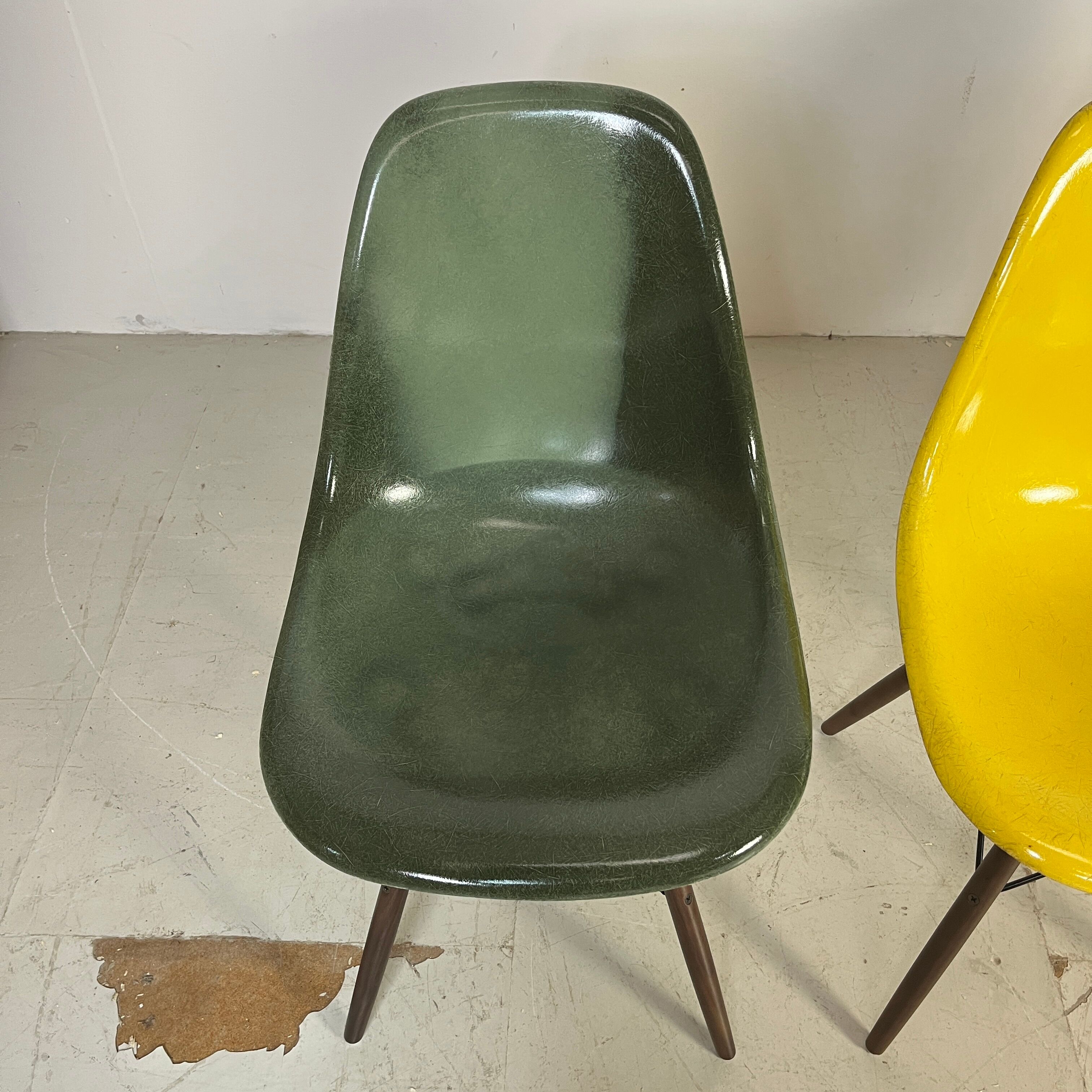 DSW side chairs by Charles & Ray Eames for Herman Miller