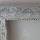 Patinated frame with glass