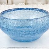 Bol en verre bleu pâle vintage