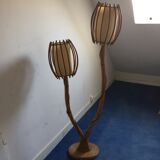 1950 rattan lamp