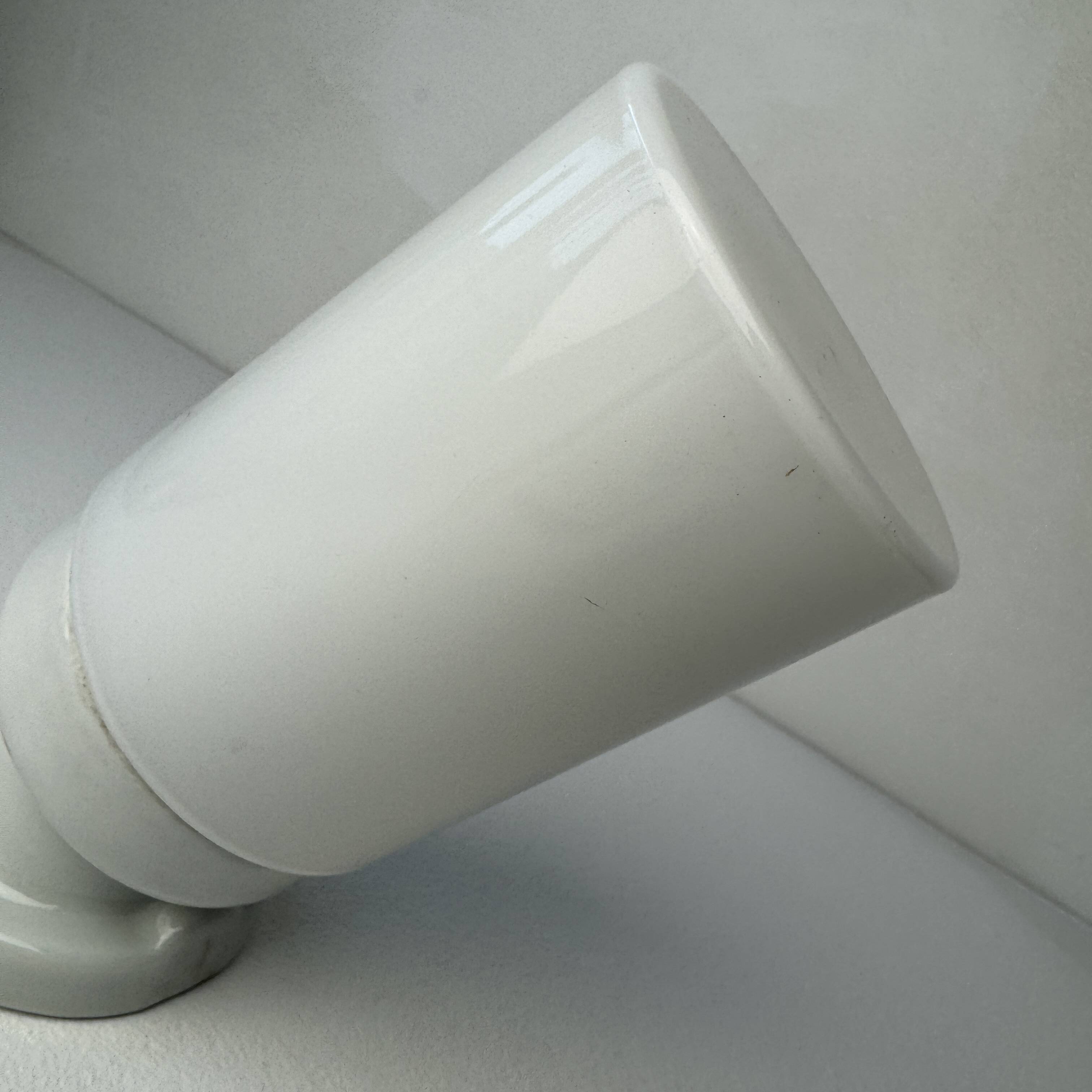 Antique ceramic & vintage opaline wall light