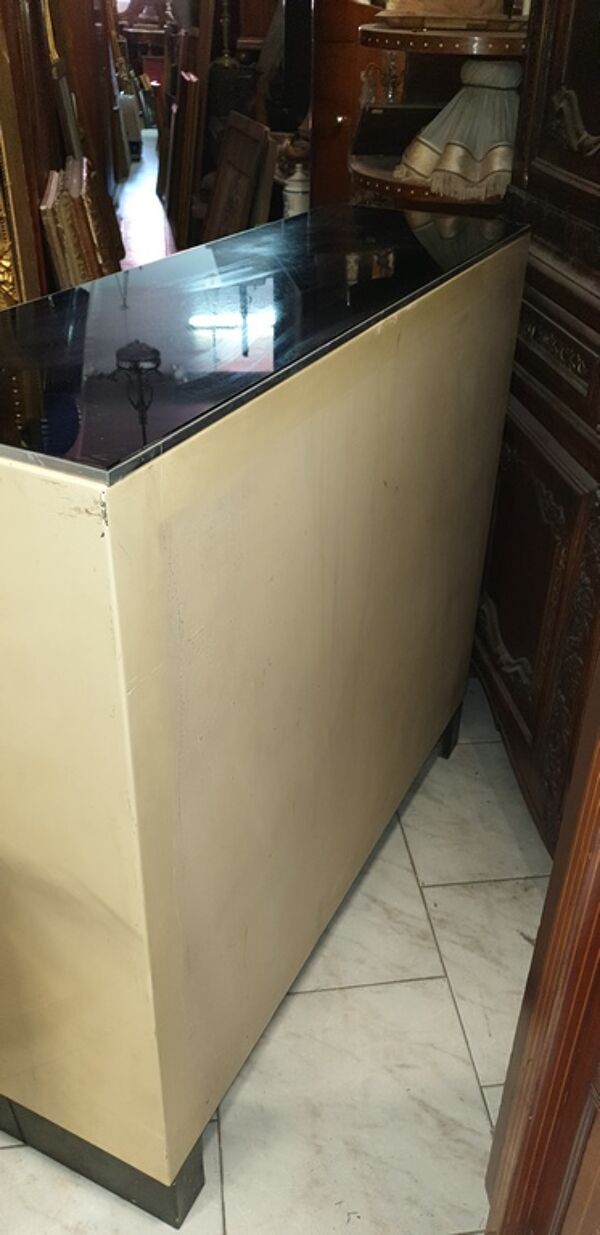 Meuble de métier en tôle peinte de dentiste 1950