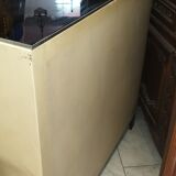 Furniture business in dentist painted plate 1950