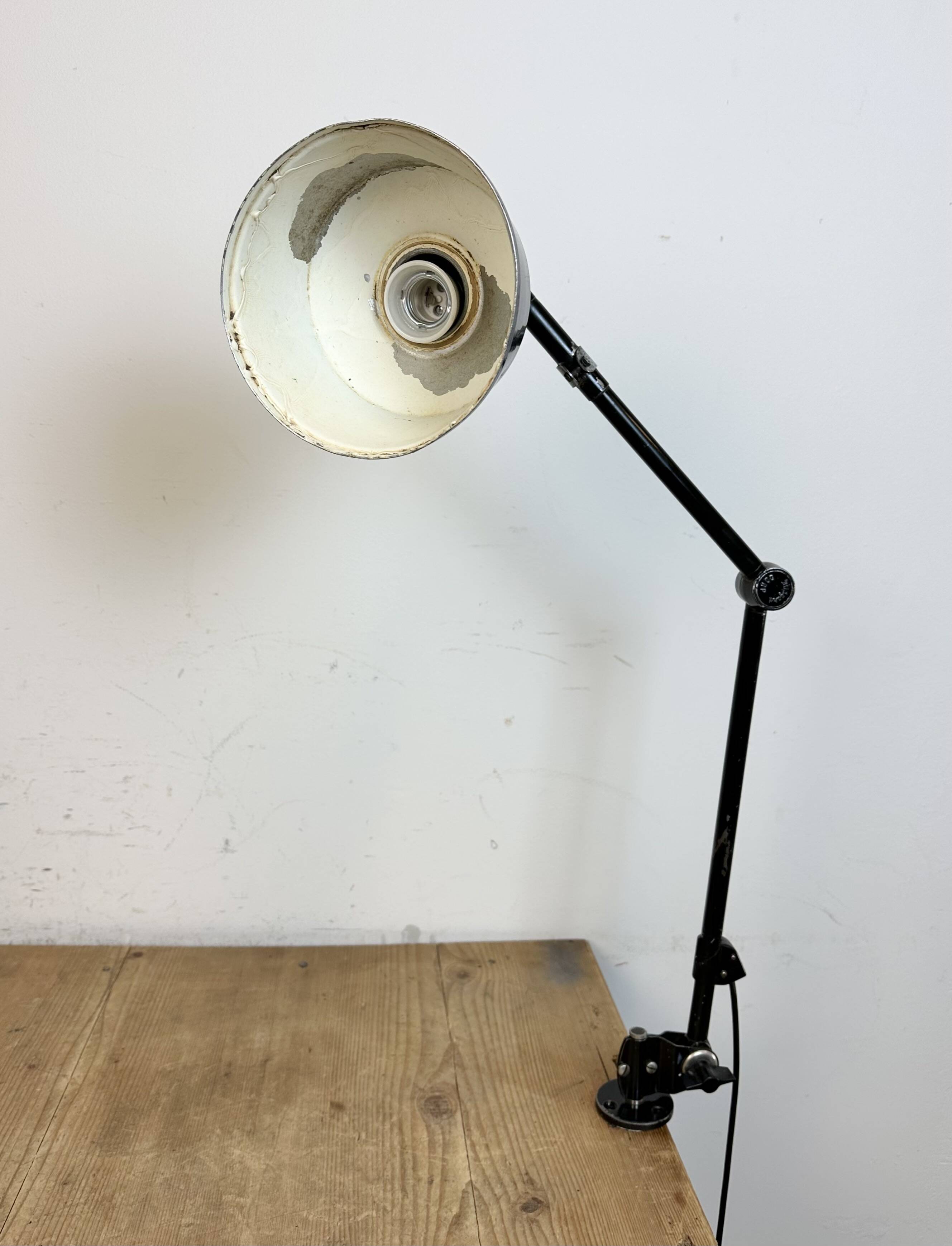 Industrial ddrp desk or wall lamp by curt fischer for midgard, 1930s