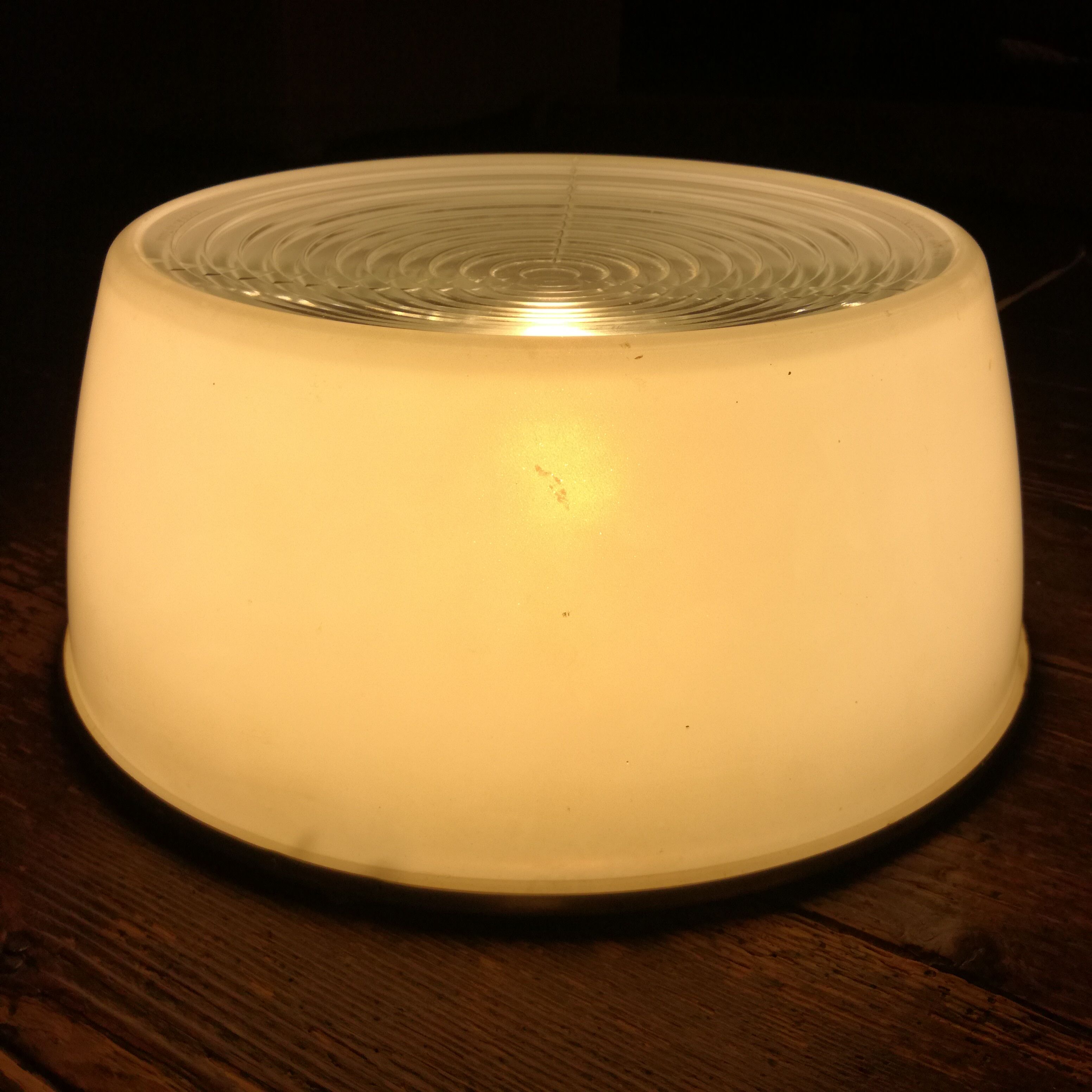 Holophane glass ceiling light - 34 cm