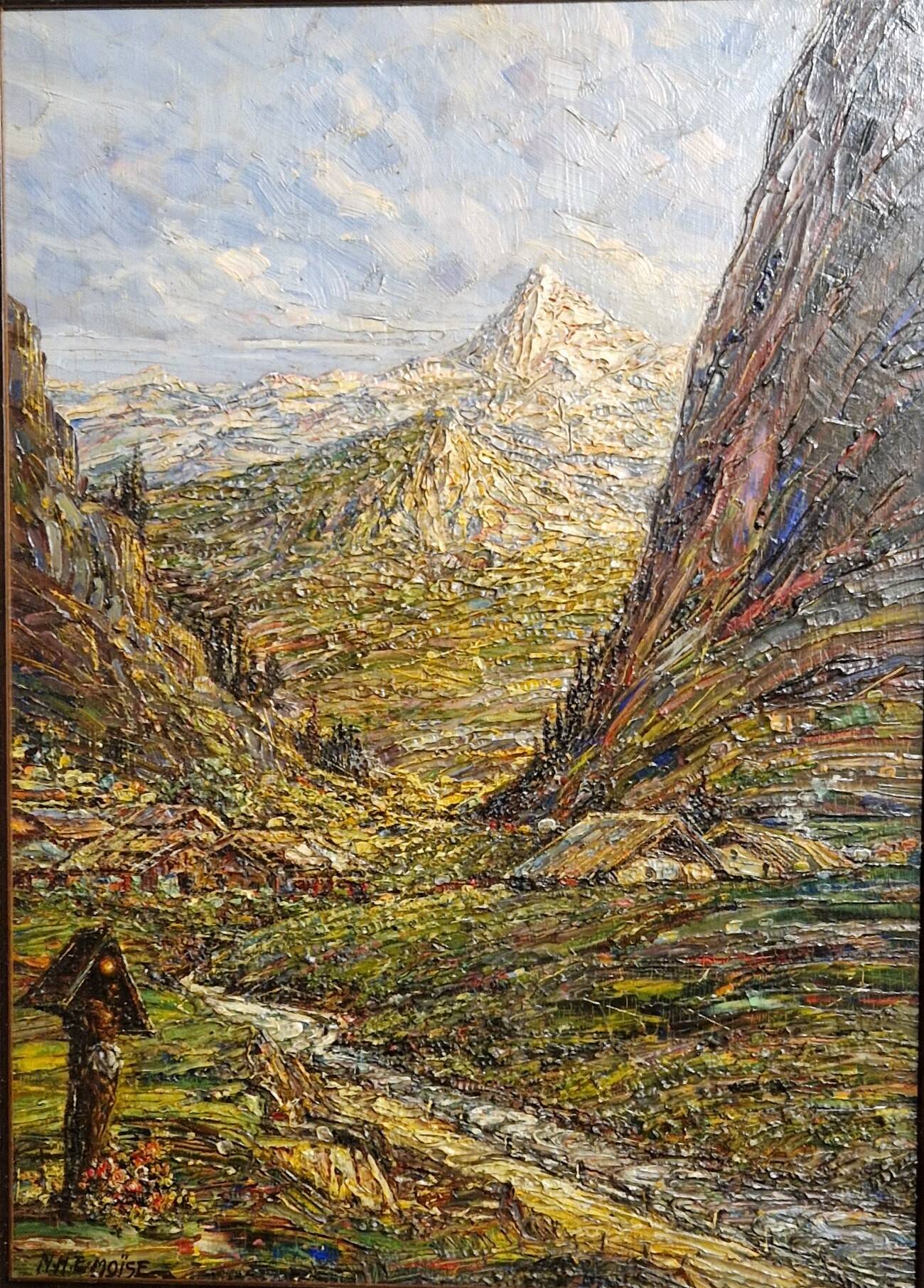 Savoie mountain painting