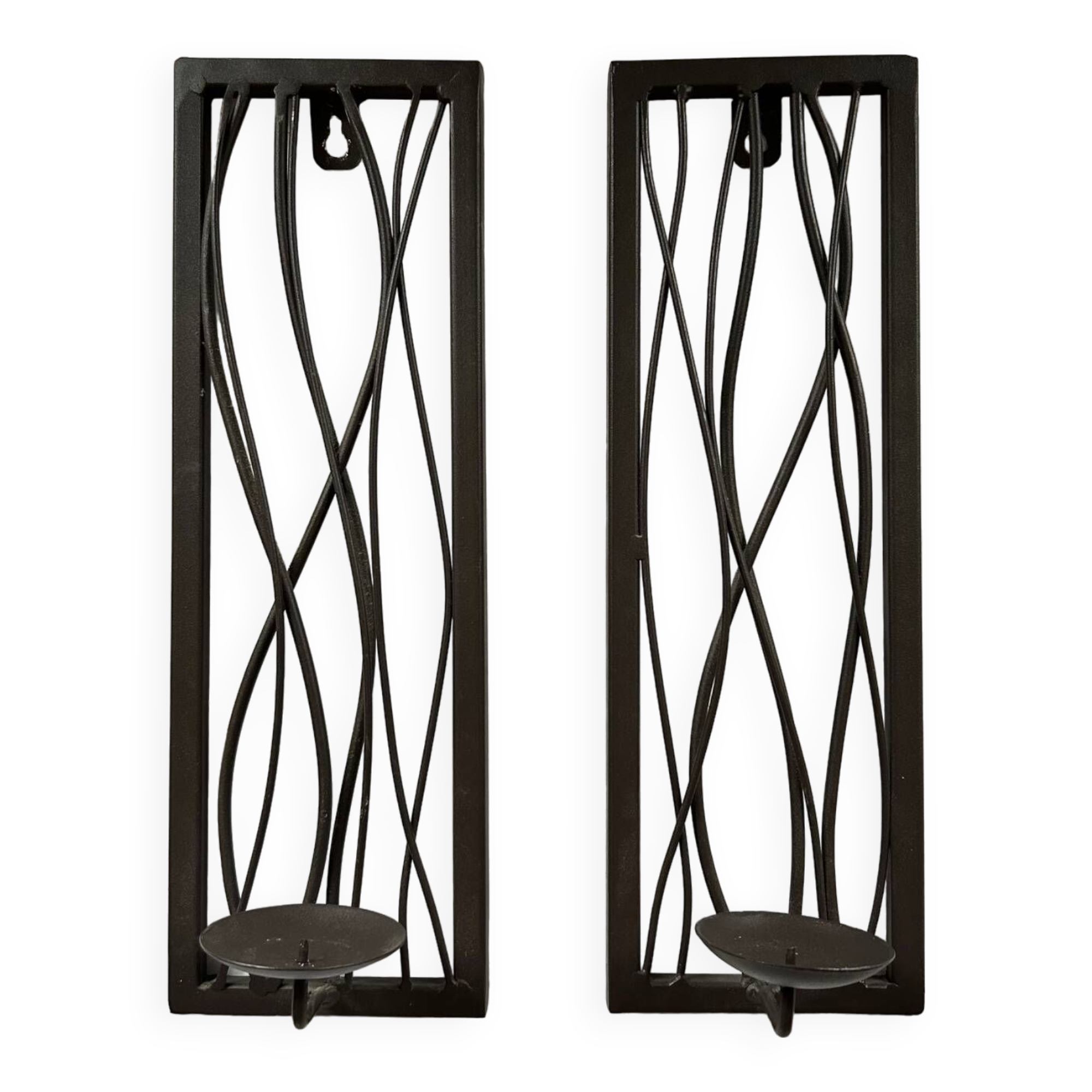 Pair of brutalist candlesticks