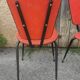 Set of 6 vintage "compass feet" chairs