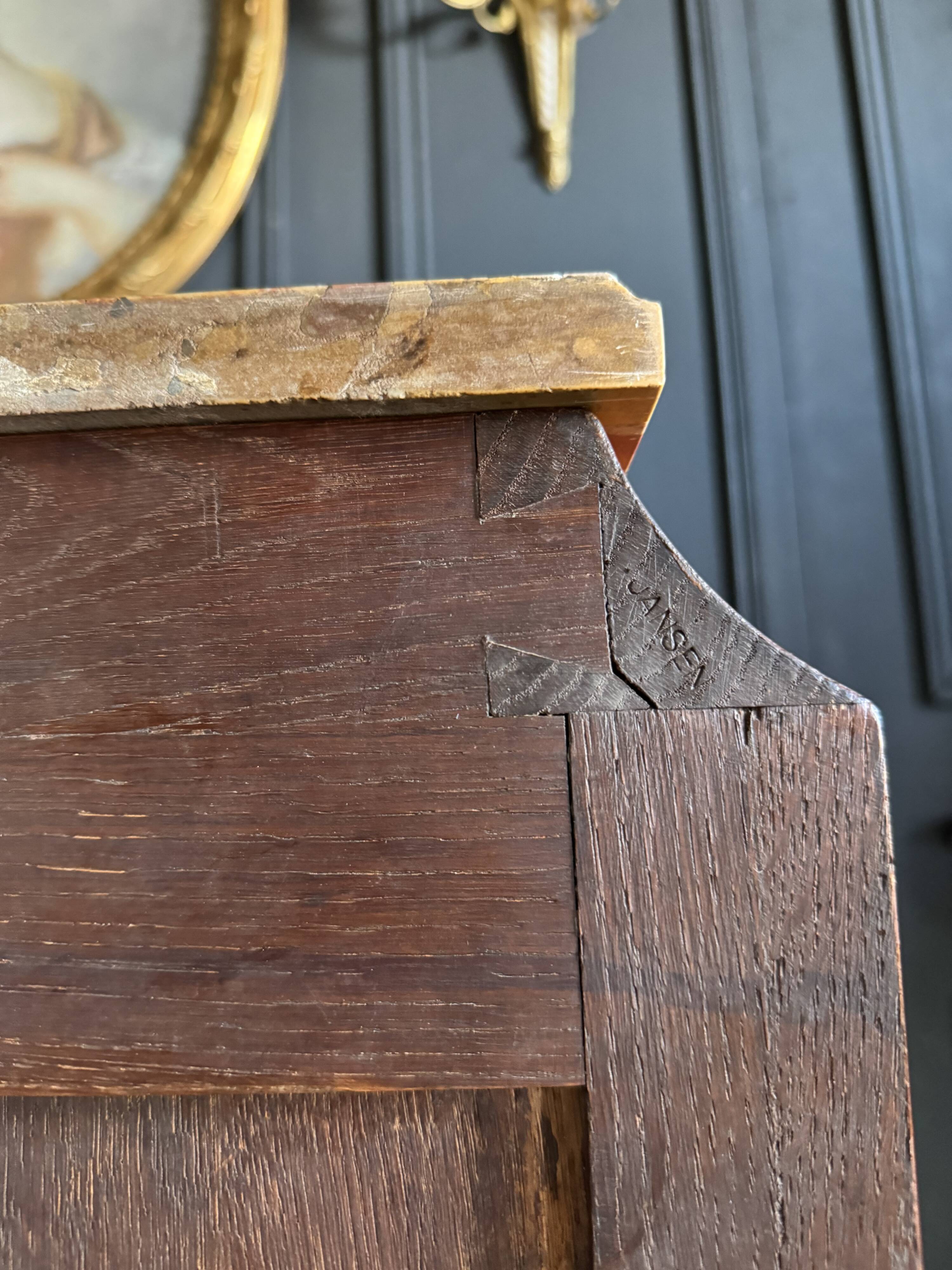 Children's secretary stamped jansen in rosewood - 20th century