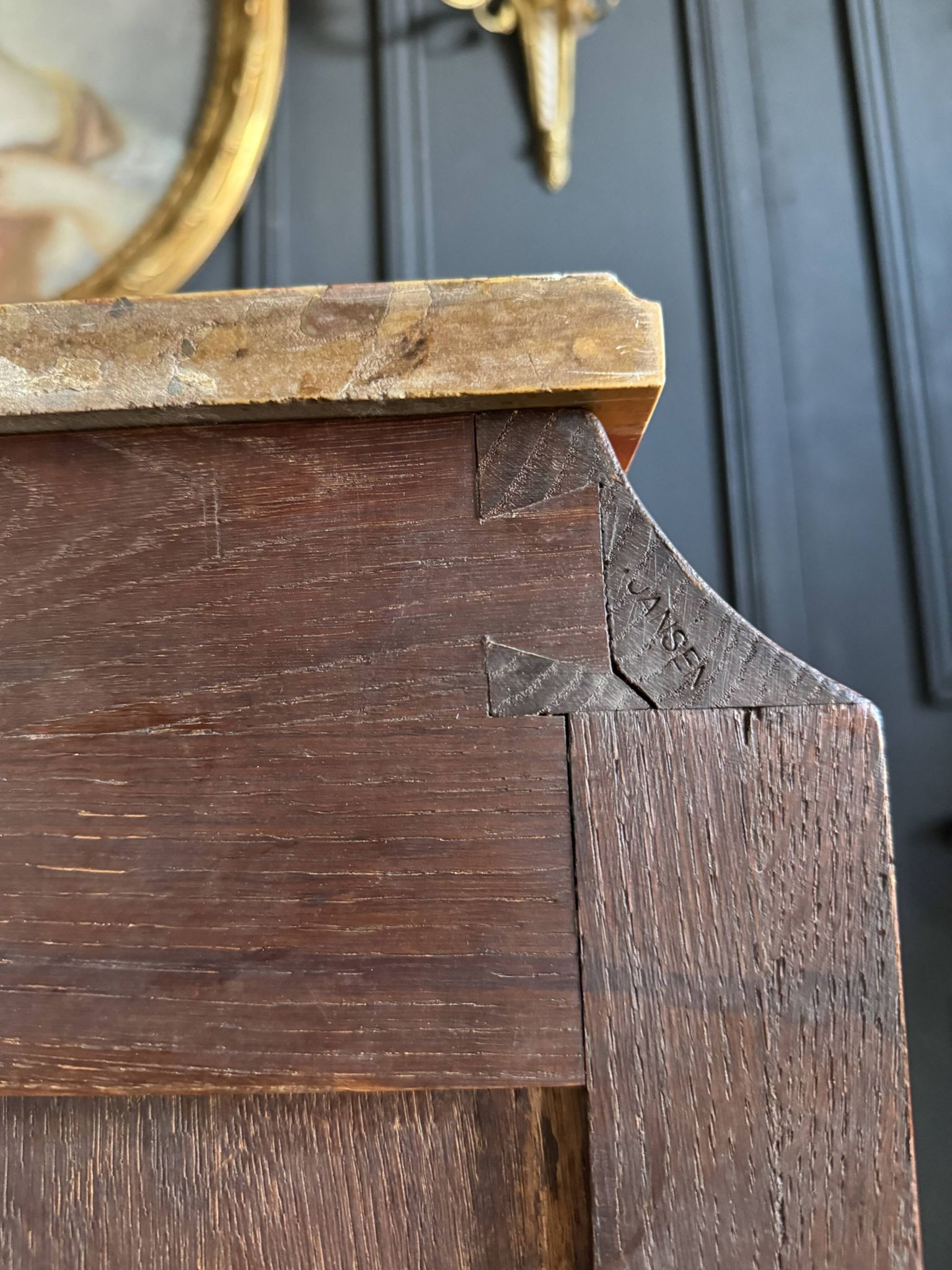 Children's secretary stamped jansen in rosewood - 20th century