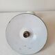 Swan neck wall light in enameled sheet metal