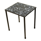 Ceramic and metal side table