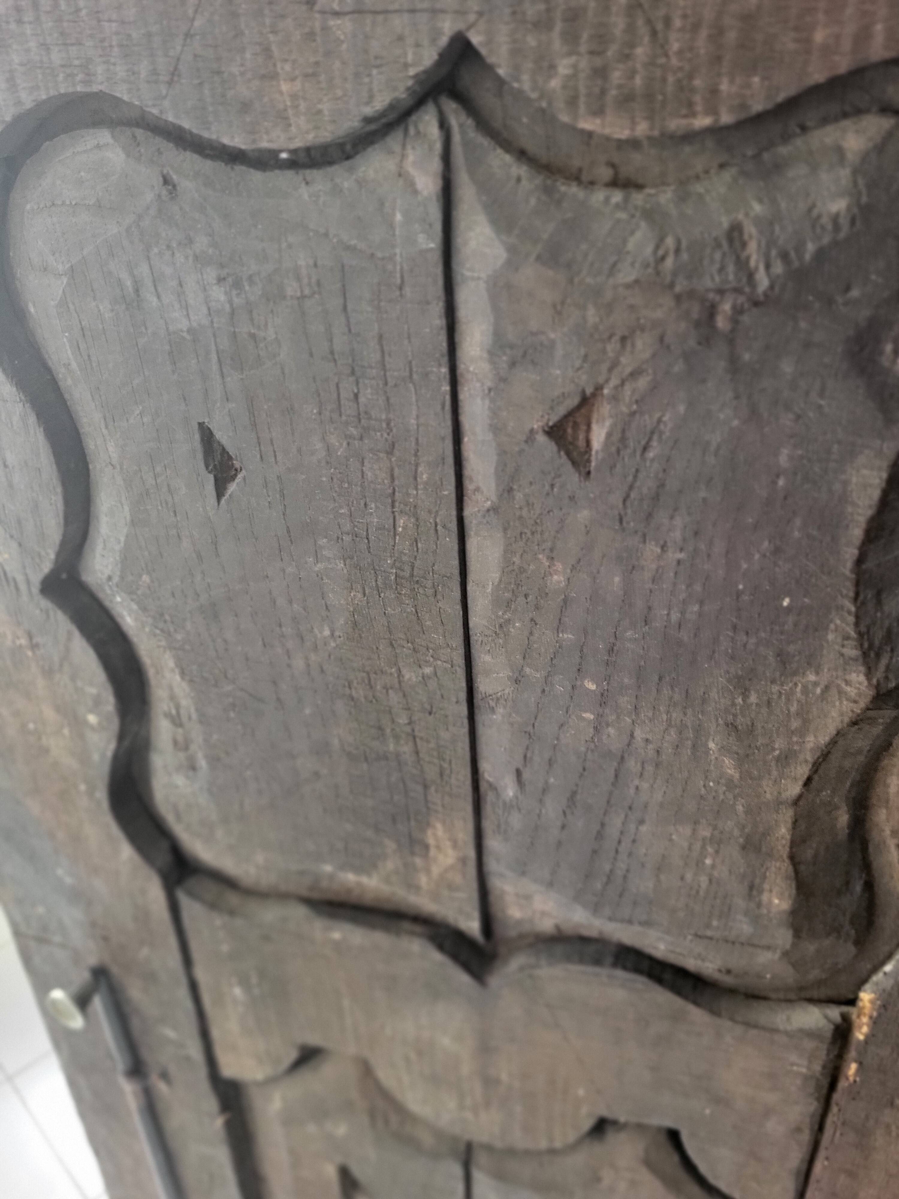 18th-century oak wardrobe