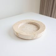 Travertine platter by Up&Up, 1970s.