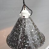 Speckled enamel conical hanging