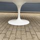 Original Knoll Tulip oval dining table (244cm) in Carrara marble.