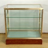 Display Cabinet in Brass and Elm – 1950