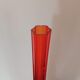 Soliflore in red glass flower foot 1970