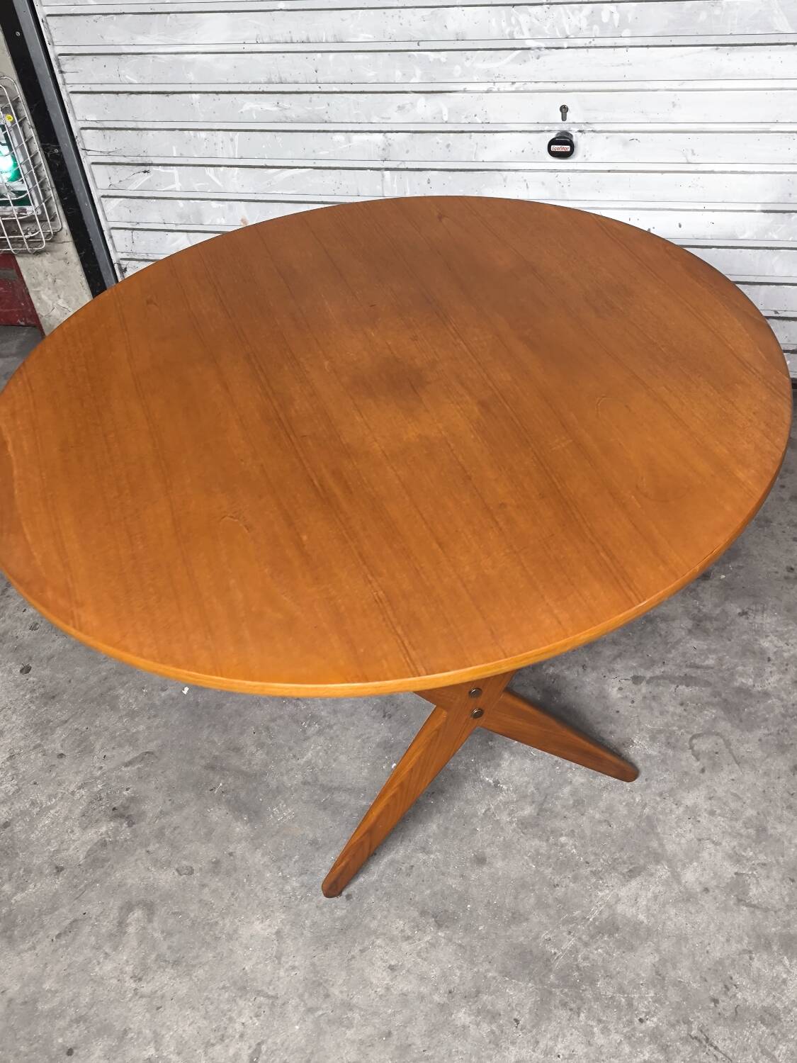 Vintage Scandinavian extendable teak table from the 1970s.
