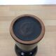 Scandinavian modernist black ceramic vase