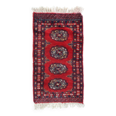 Tapis vintage pakistanais Ersari fait main en laine – 45 x 86 cm – années 1970