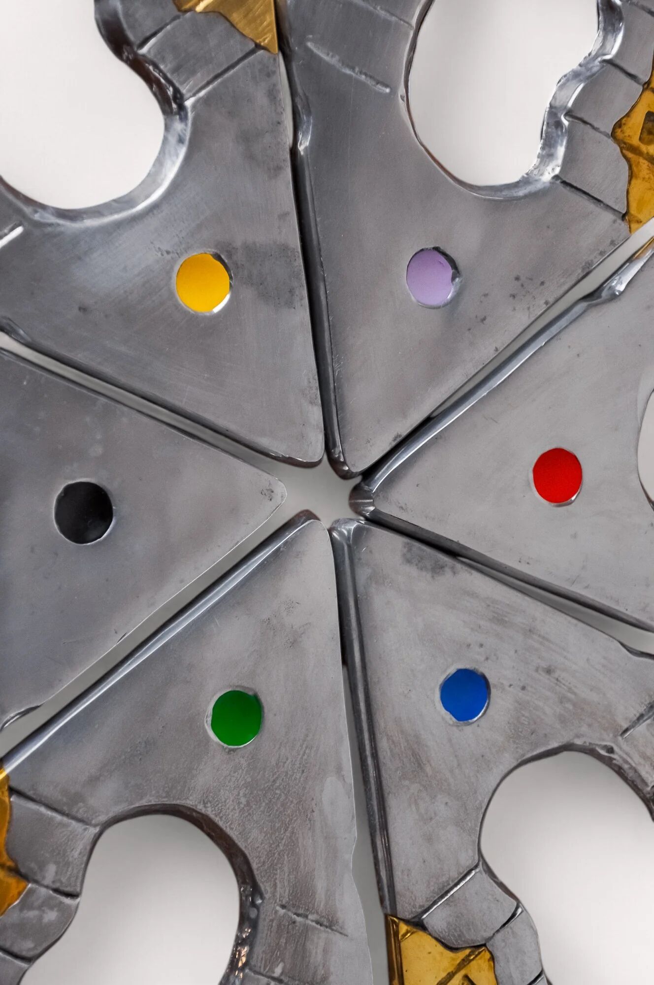 Brutalist Parcheesi game by Art3, bronze & aluminium, Spain, 1970s