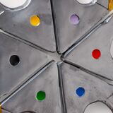 Brutalist Parcheesi game by Art3, bronze & aluminium, Spain, 1970s