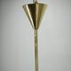 1930s Art Deco Brass and Opaline Glass Globe Chandelier, Czechoslovakia
