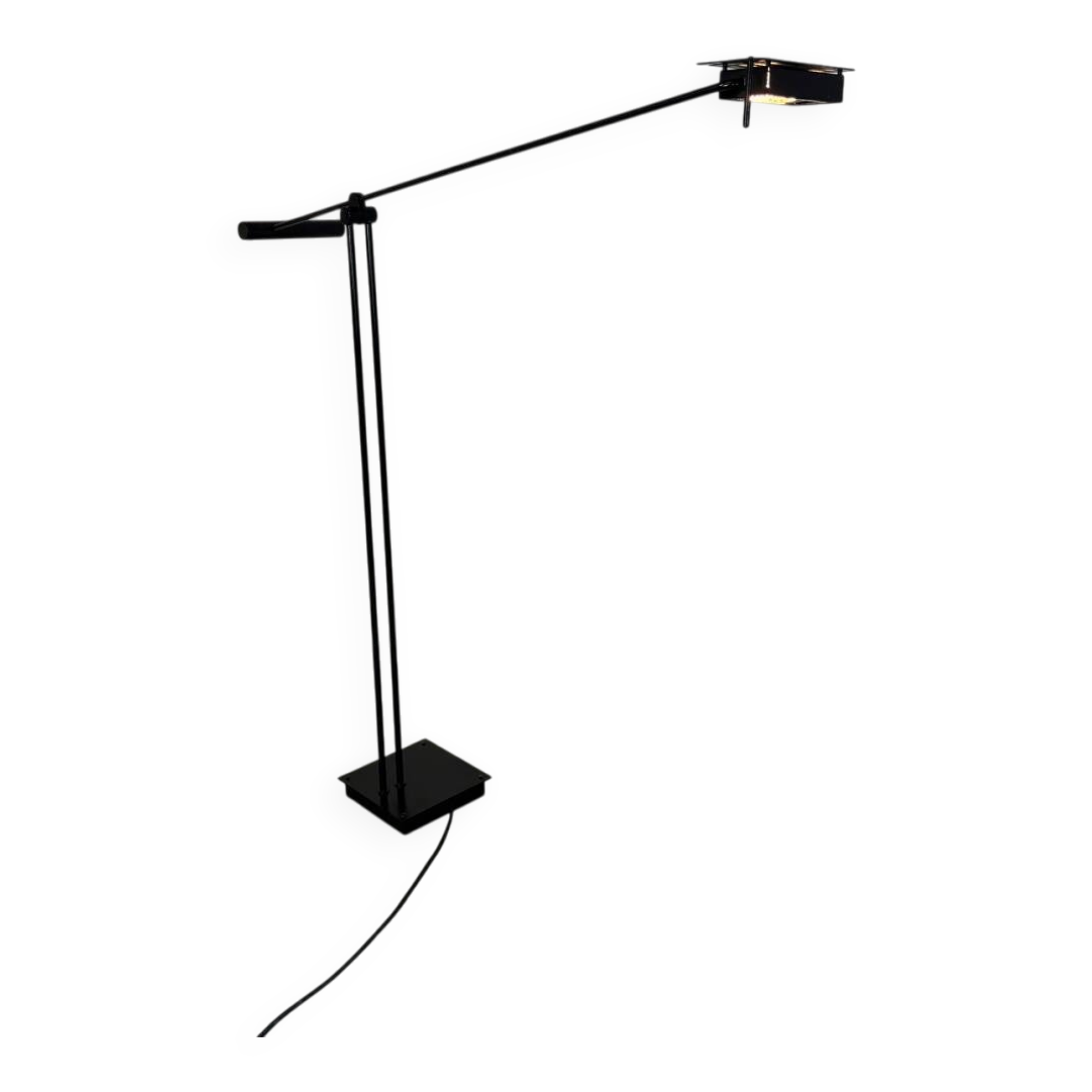 Iconic Black Samurai Floor Lamp by Shigeaki Asahari for Stilnovo, 1980