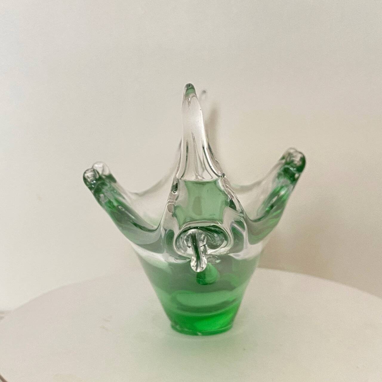 Gondole en verre de Murano vert - Sommerso