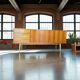 Buffet scandinave vintage en bois / commode / buffet