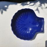 Plat coquillage bleu