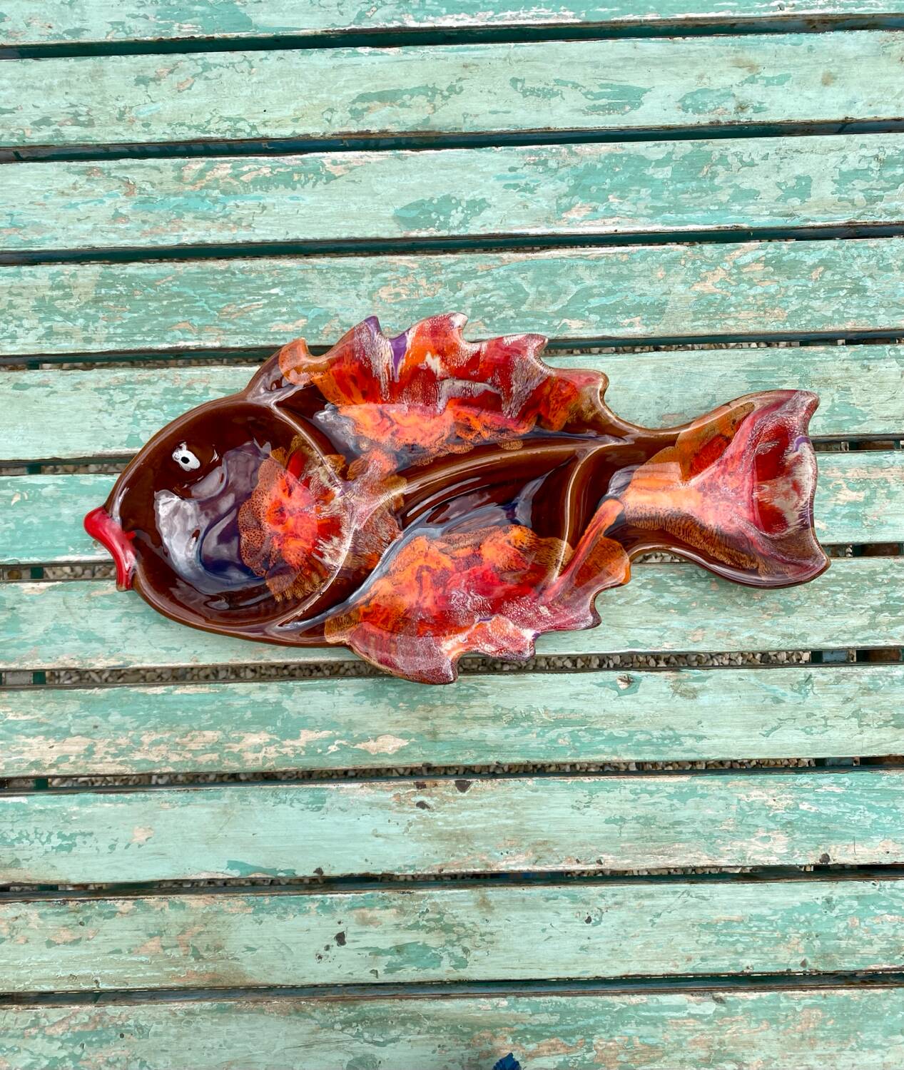 Vallauris type ceramic fish