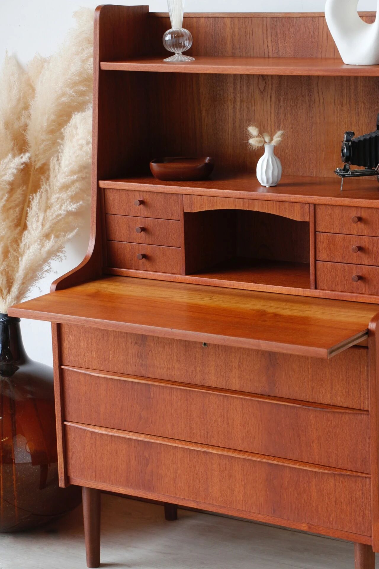 Vintage 1960s Scandinavian teak secretary | Denmark