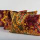 Set of 3 vintage velvet cushion covers 41x61 cm