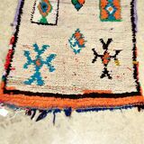 Moroccan Berber rug Boujaad vintage hallway 225 x 67 cm